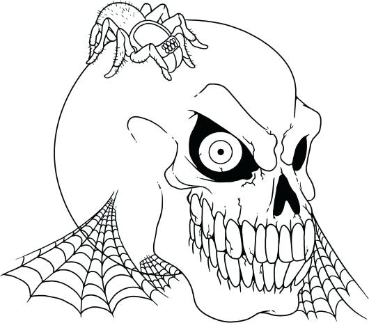 530x464 Creepy Halloween Coloring Pages Spooky Halloween Coloring Pages