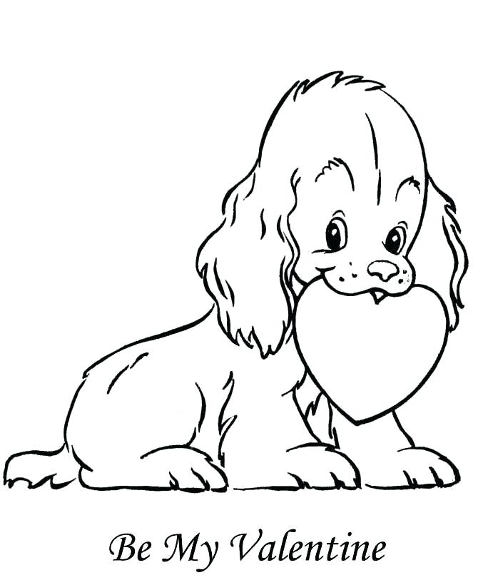 670x820 Coloring Pages Happy Valentines Day Best For Kids Puppy Wisekids