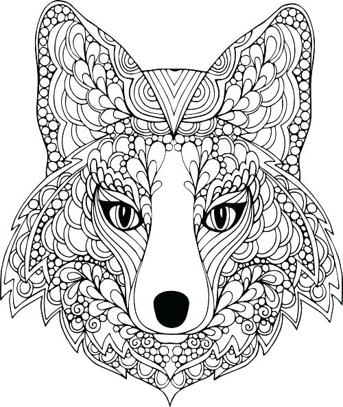 500x593 Animal Coloring Pages Amazing Animals Coloring Page Really Hard