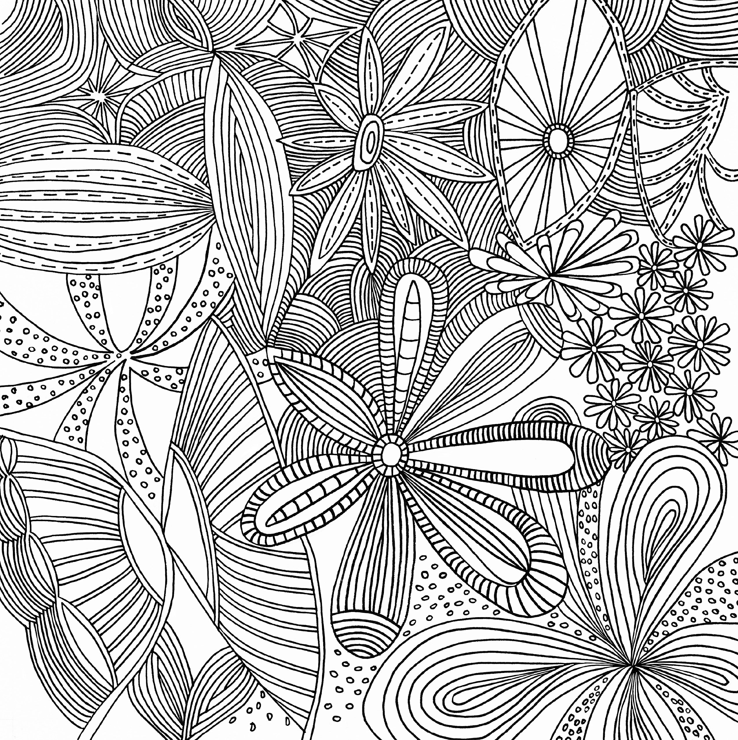 2551x2560 8 Unique Coloring Pages Patterns Geometric