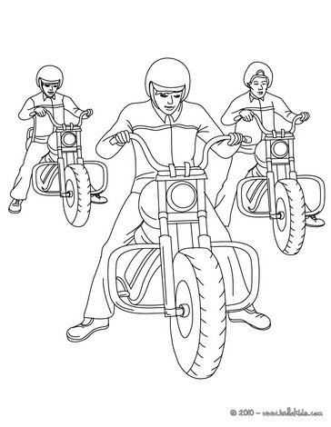 364x470 Harley Davidson Biker Coloring Pages
