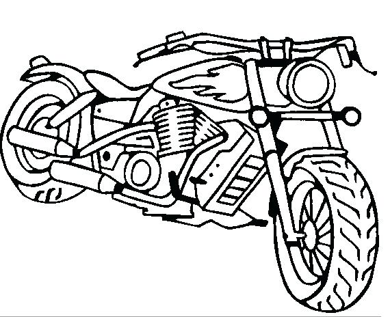 570x464 Motorcycle Coloring Pages Harley Davidson Motorcycle Coloring