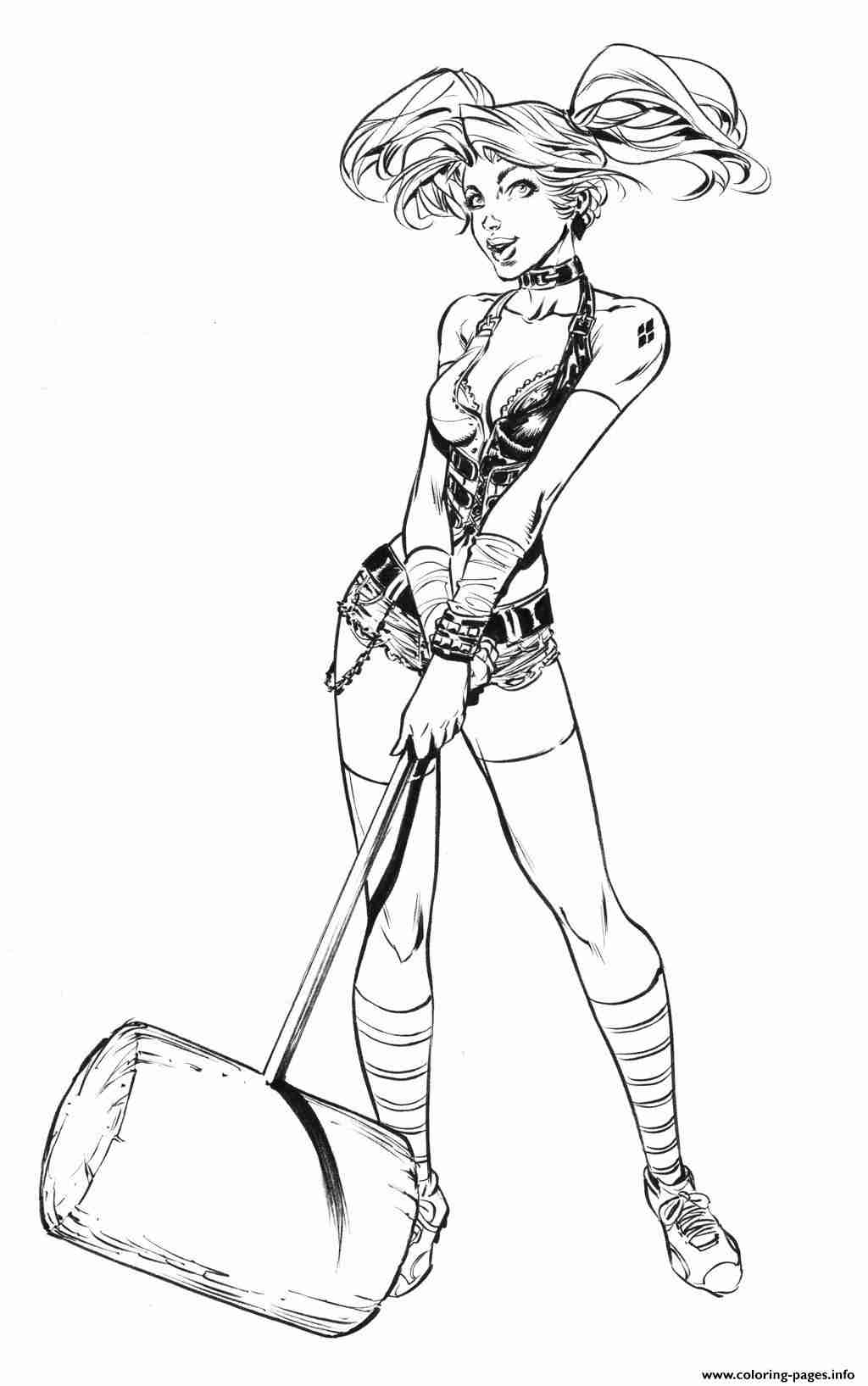 1024x1635 Harley Quinn By Iwannazif D6mbrs8 Coloring Pages Best Olegratiy