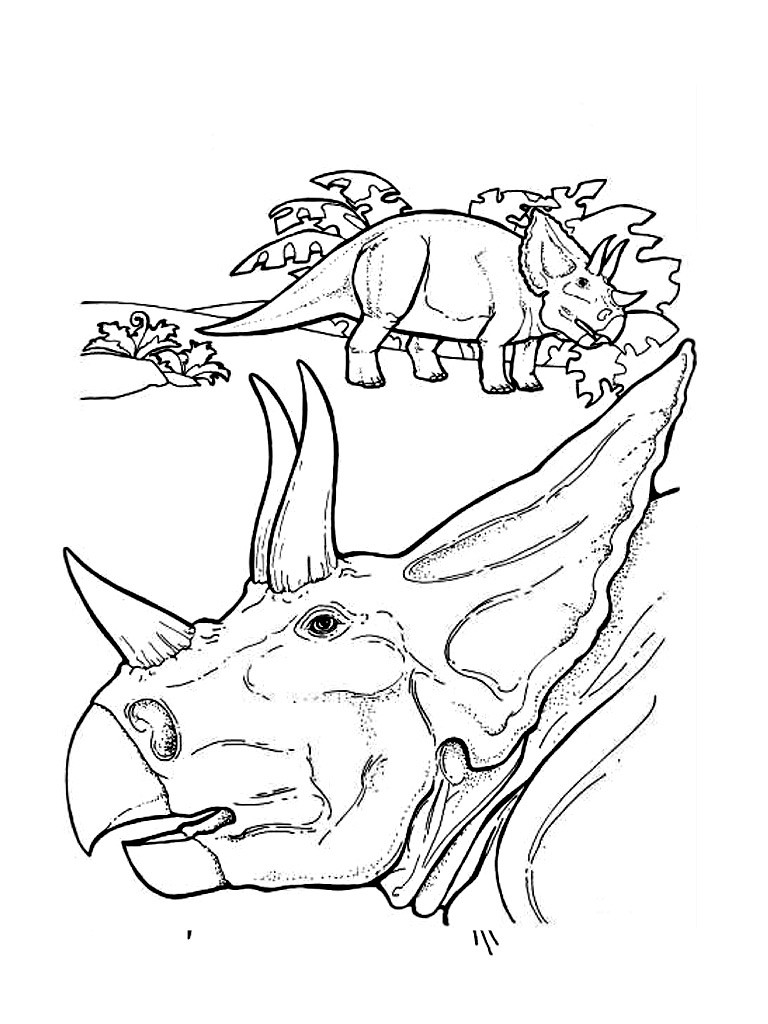 768x1024 Dinosaur Coloring Pages