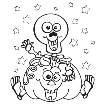 340x340 Halloween Coloring Pages Free Printable Coloring Pages