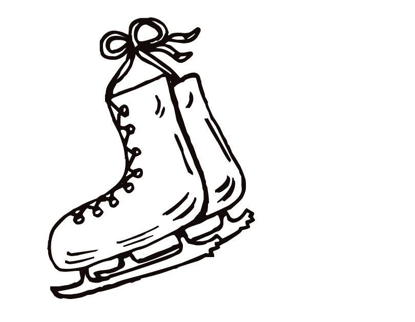 810x630 Ice Skate Coloring Page