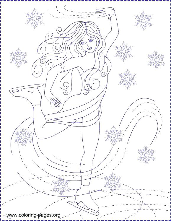 579x748 Skating Coloring Pages Ice Skating Mickey Mouse Ice Skating