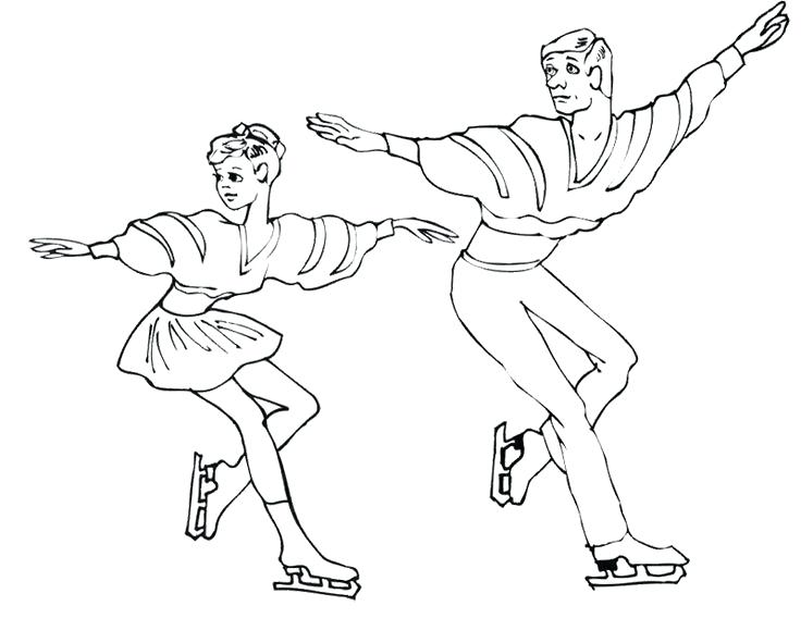 736x568 Winter Sports Coloring Pages Pairs Ice Skating Coloring Page Ice
