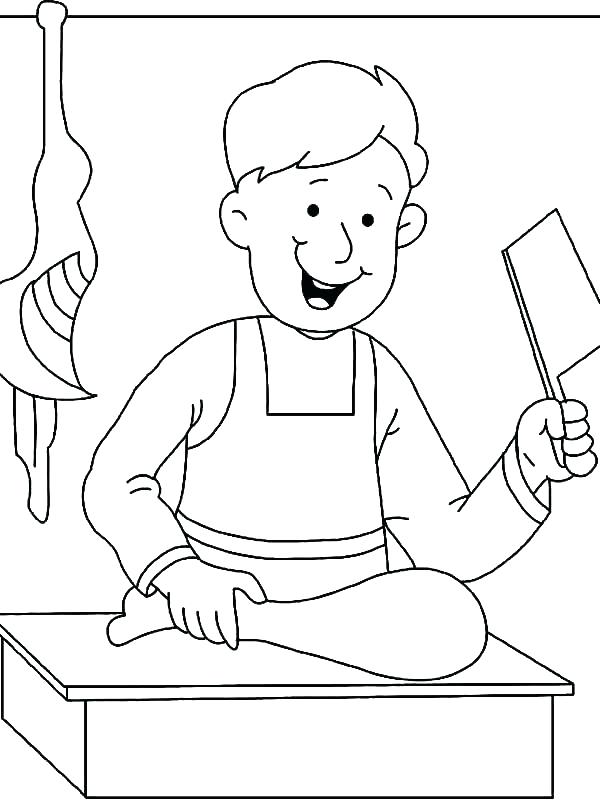 600x800 Occupations Coloring Pages Cartoon Of Black And White Elephant