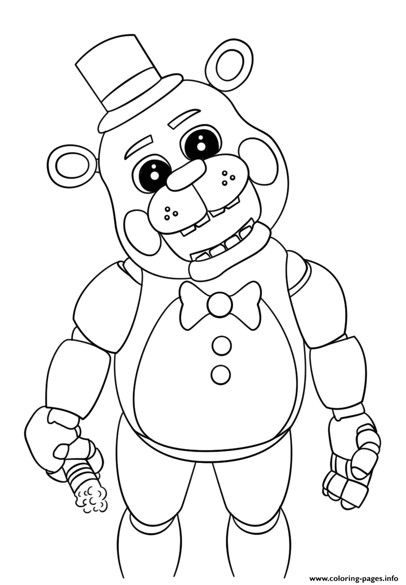 824x1186 Toy Bonnie Coloring Pages