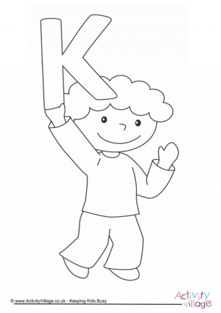 320x452 Letter K Colouring Pages