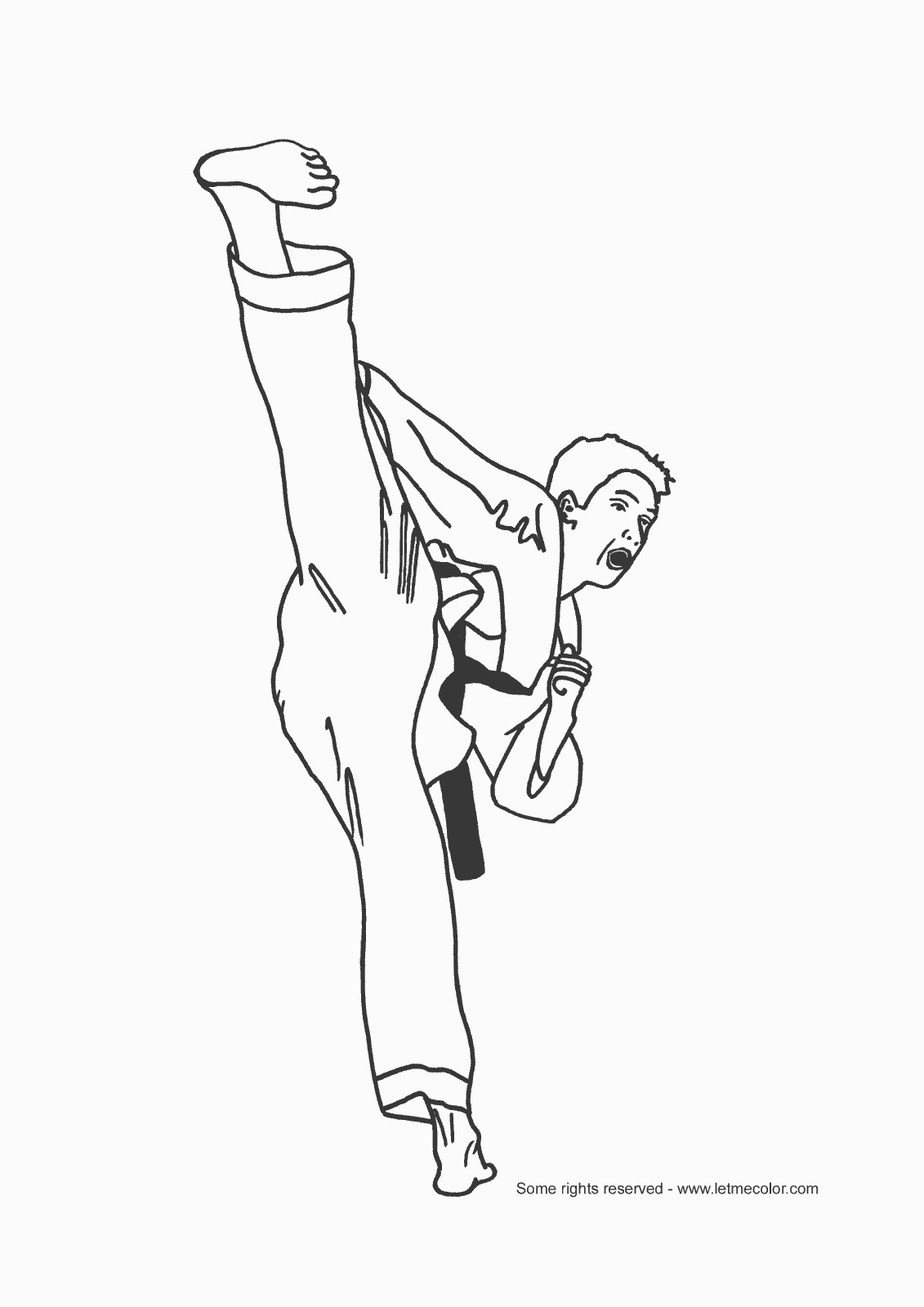 1131x1600 Coloring Pages Karate Kid New Taekwondo Martial Art Free Coloring