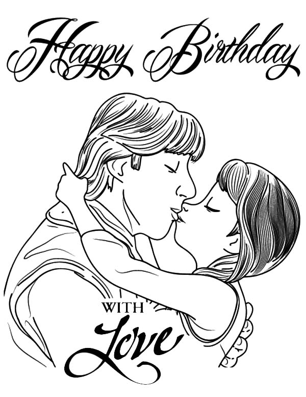 600x777 Princess Anna Kiss Kristoff Coloring Pages