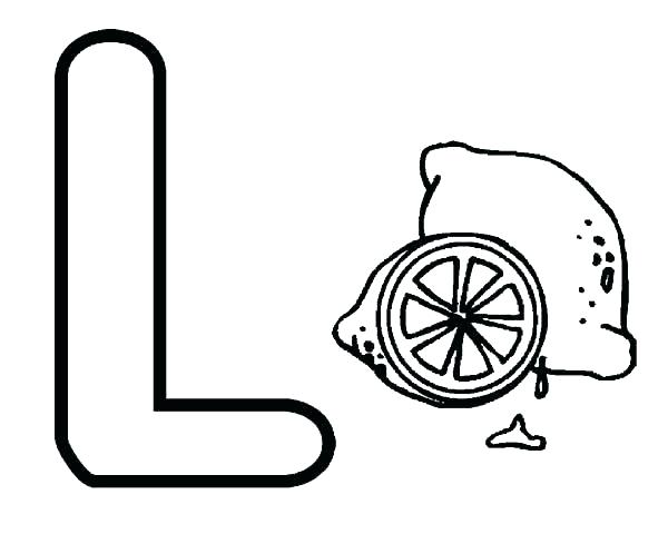 600x480 Lemon Coloring Page L Coloring Pages Lemon Coloring Page Big
