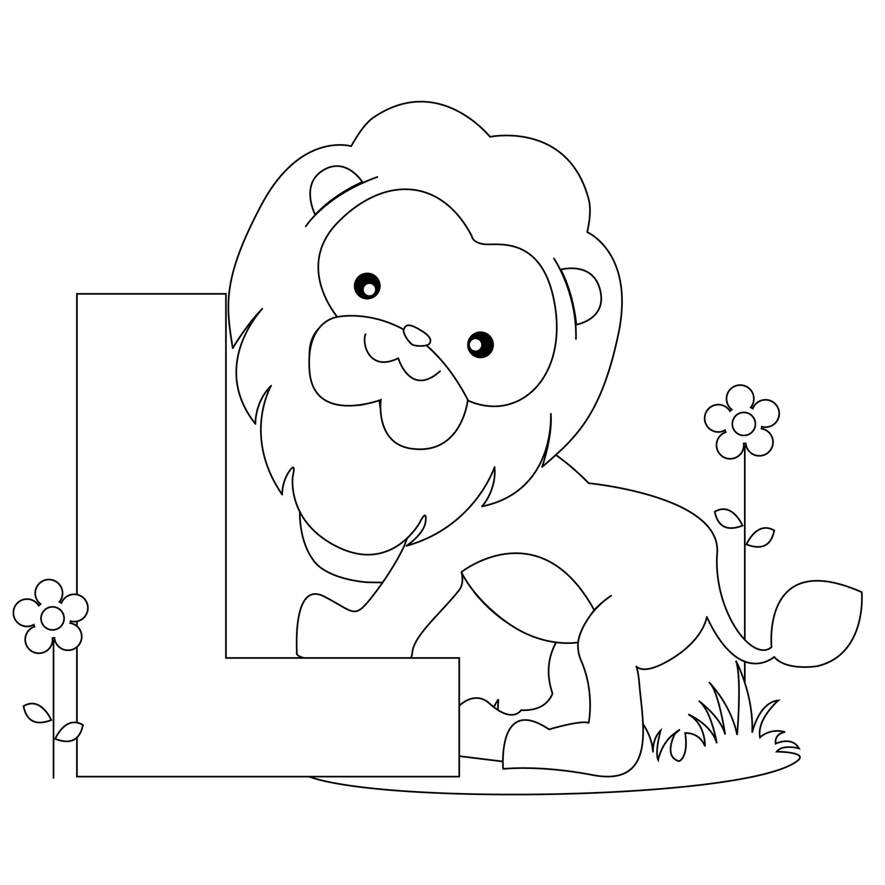 1732x1732 Pre K Coloring Pages Alphabet Copy Image Detail For Animal