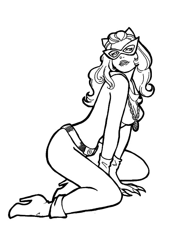 600x831 Beautiful Villain Cat Women Coloring Pages Best Place To Color