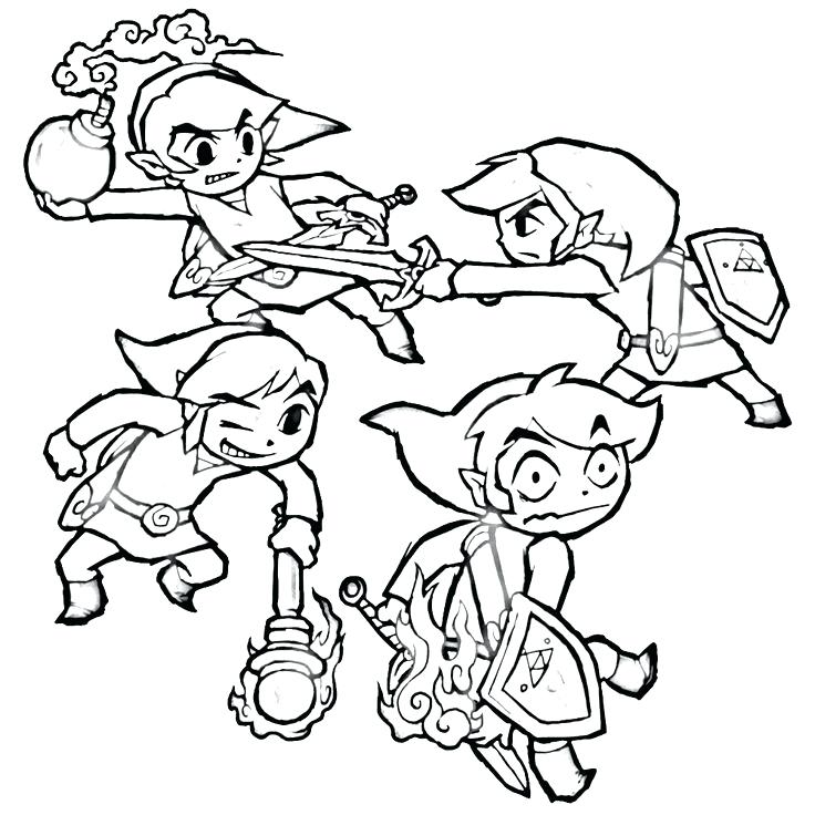 736x736 Legend Of Zelda Coloring Pages Download This Coloring Page Legend
