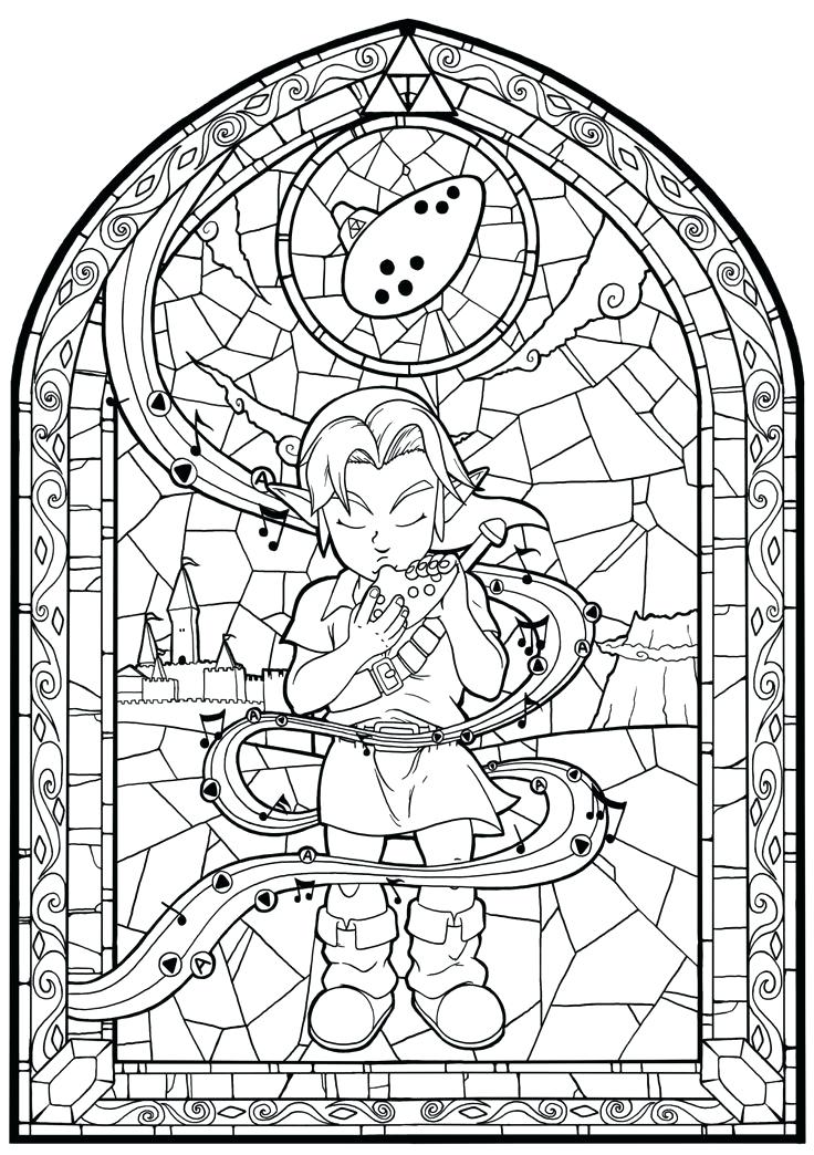 736x1044 Legend Of Zelda Coloring Pages S Legend Of Zelda Ocarina Of Time