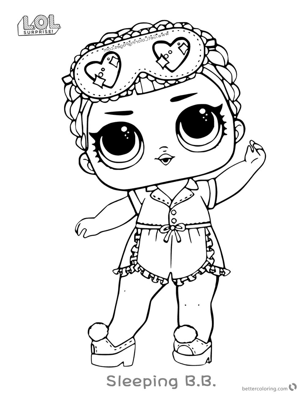 1000x1300 Lol Surprise Doll Coloring Pages Sleeping B.b.