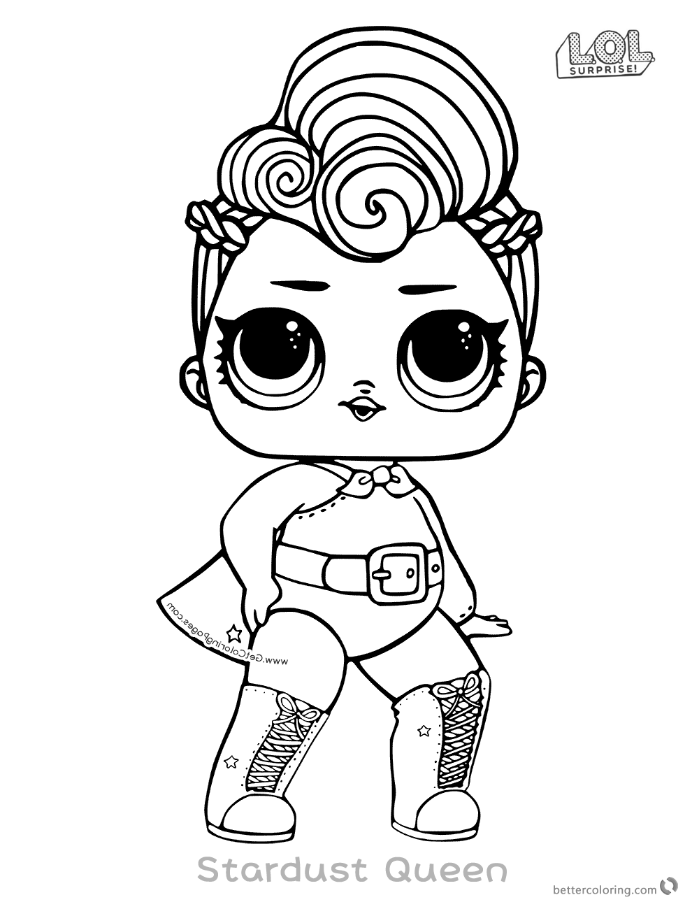 1000x1300 Lol Surprise Doll Coloring Pages Stardust Queen