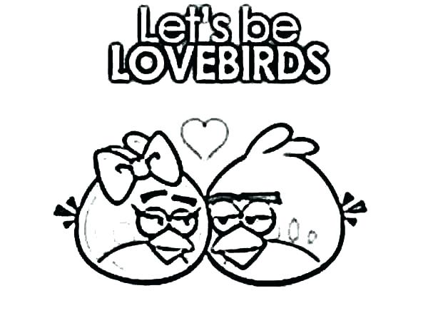 600x446 Love Birds Coloring Pages For Angry Bird Page Falling In Pag
