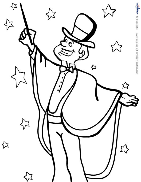 600x777 Printable Magic Coloring Page 3