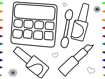 440x330 Makeup Coloring Pages Stein Make Up Coloring Page Barbie Makeup