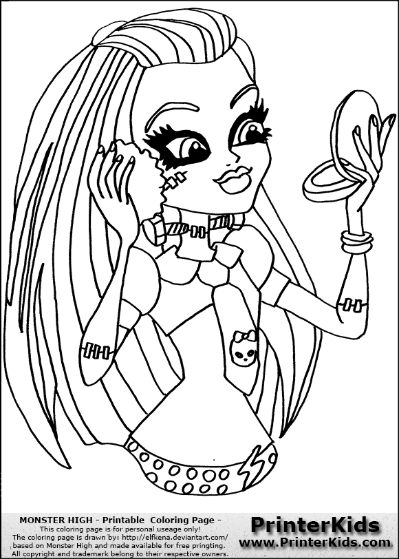 580x812 Makeup Face Coloring Pages