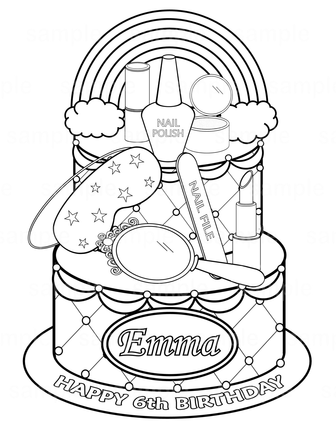1159x1500 Easily Cosmetic Coloring Pages Young Girl Putt