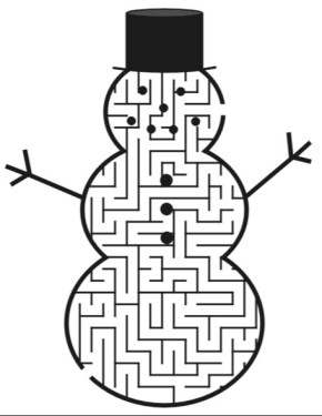 290x375 Snowman Maze Amp Coloring Book