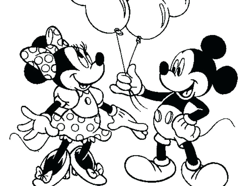 Coloring Pages Mickey And Minnie
