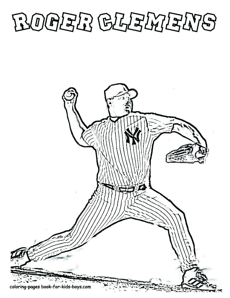 736x952 Baseball Player Coloring Page Boys Coloring Printable Baseball