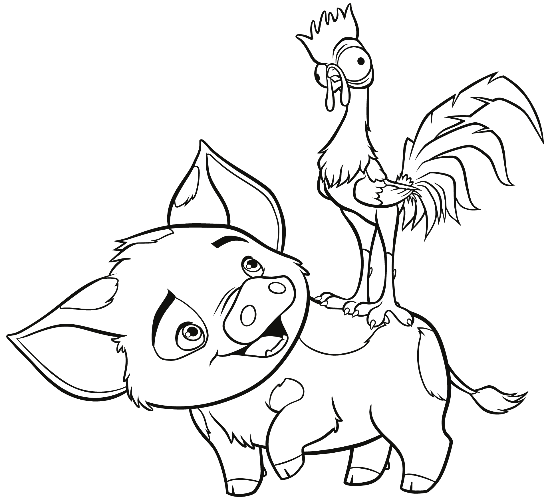 1927x1753 Moana Pets Coloring Pages