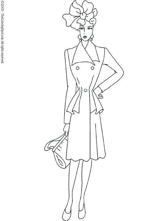 540x720 Fashion Coloring Pages To Print