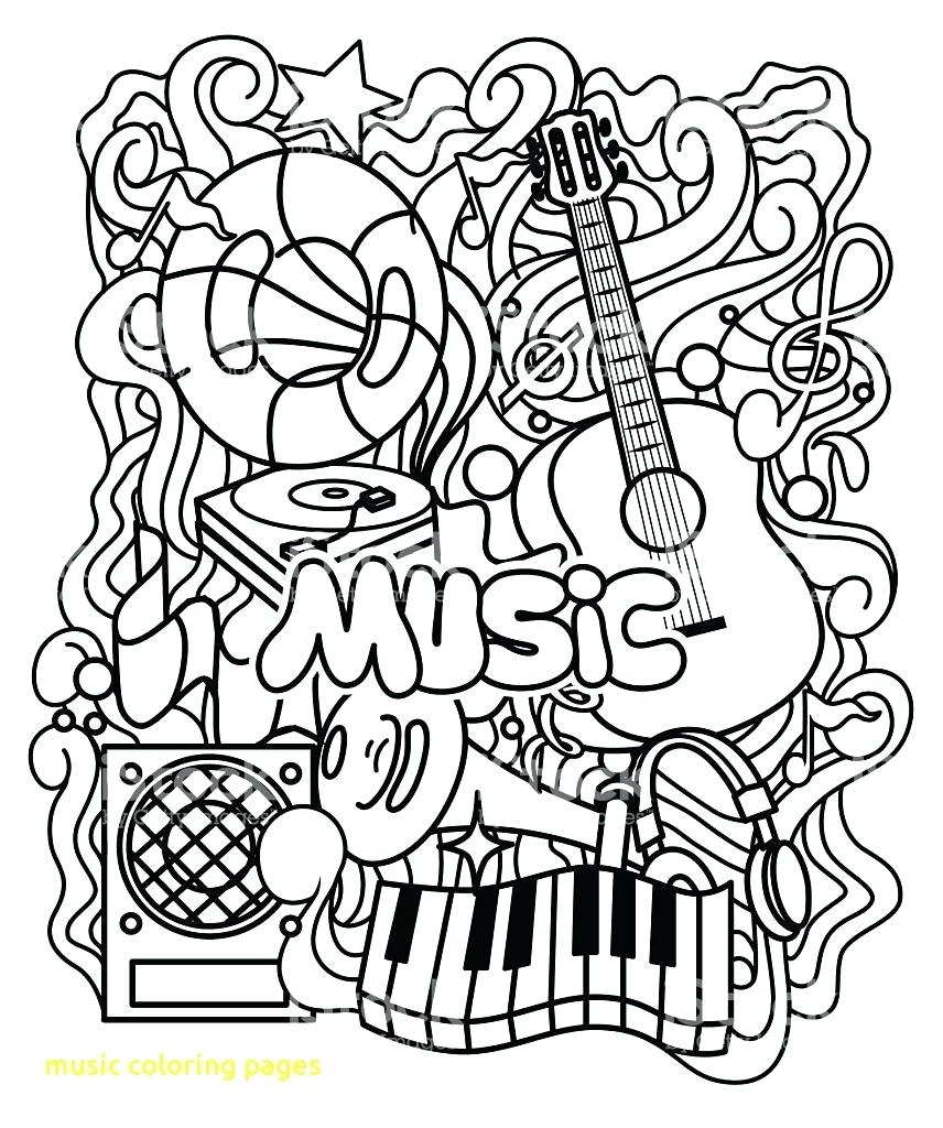 856x1024 Coloring Musical Instruments Pages Within Page Music