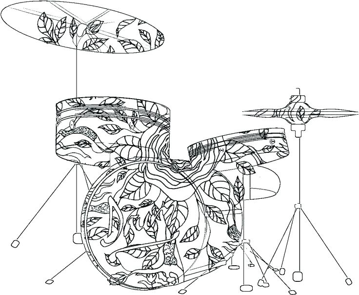 736x604 Musical Instruments Coloring Pages Musical Instruments Preschool