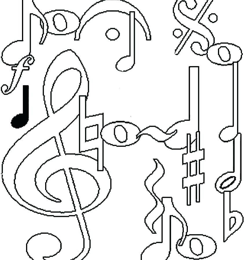 843x900 Musical Coloring Pages