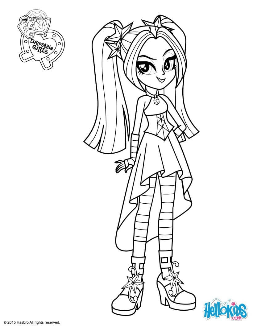 820x1060 My Little Pony Equestria Girls Coloring Pages