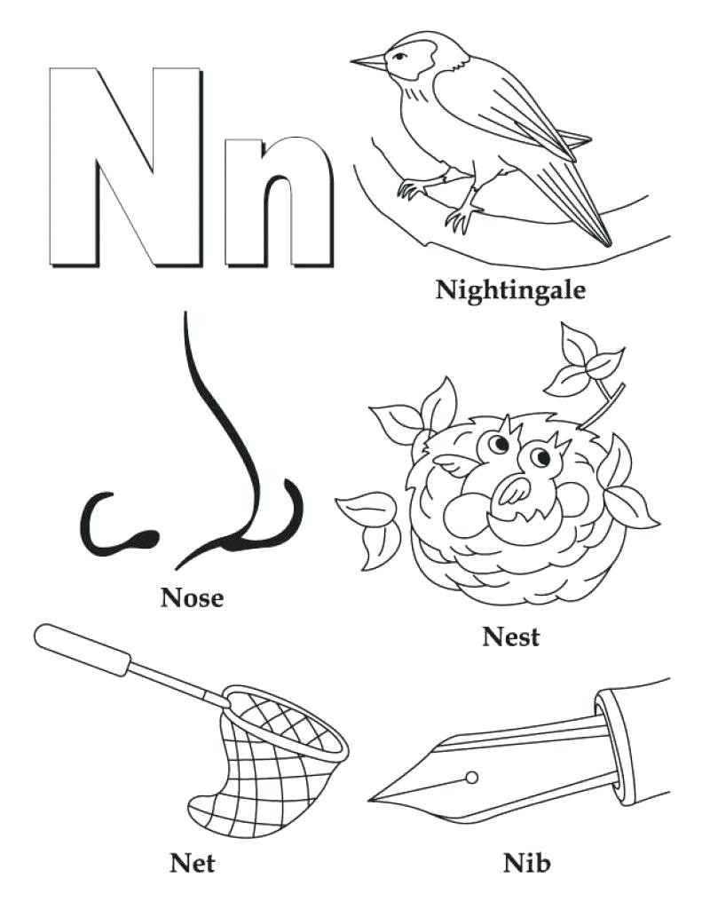 791x1024 N Coloring Page Acpra