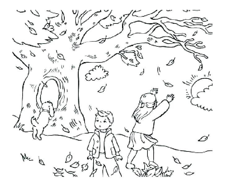 736x605 Coloring Pages Nature Scenes Coloring Pages Of Fall Coloring Pages