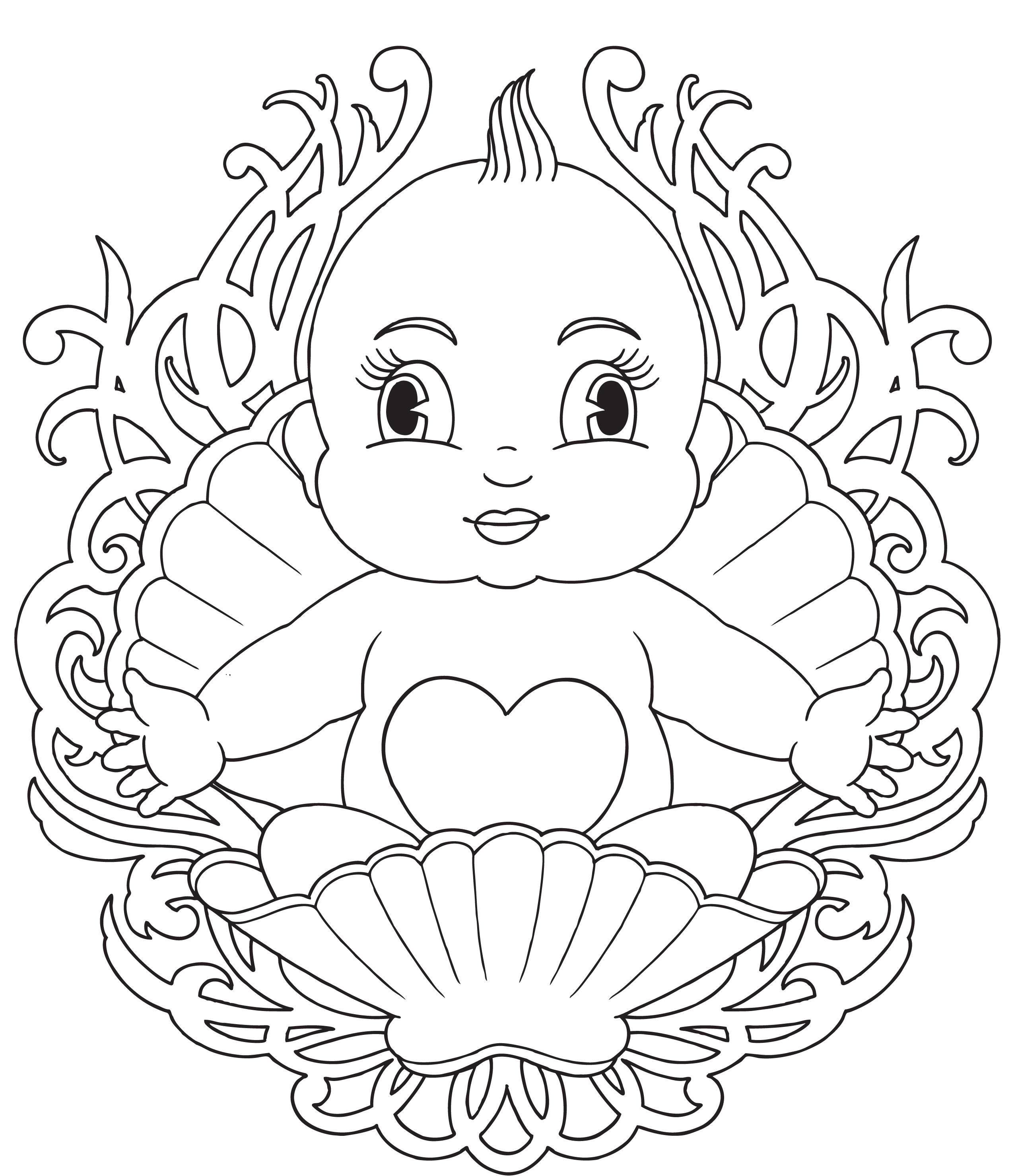 2550x2958 Free Coloring Pages Of Babies 29 About Remodel Line Drawings