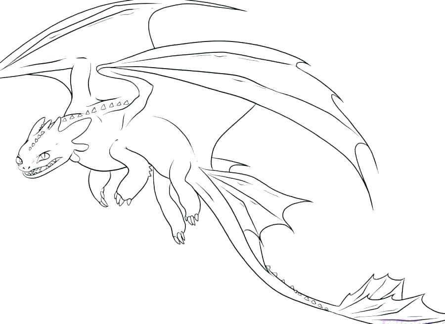 900x656 How To Train Your Dragon Color Pages Night Fury Coloring Page