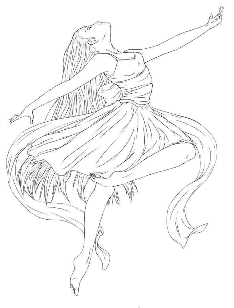 760x1000 Ballet And Dancing Coloring Pages