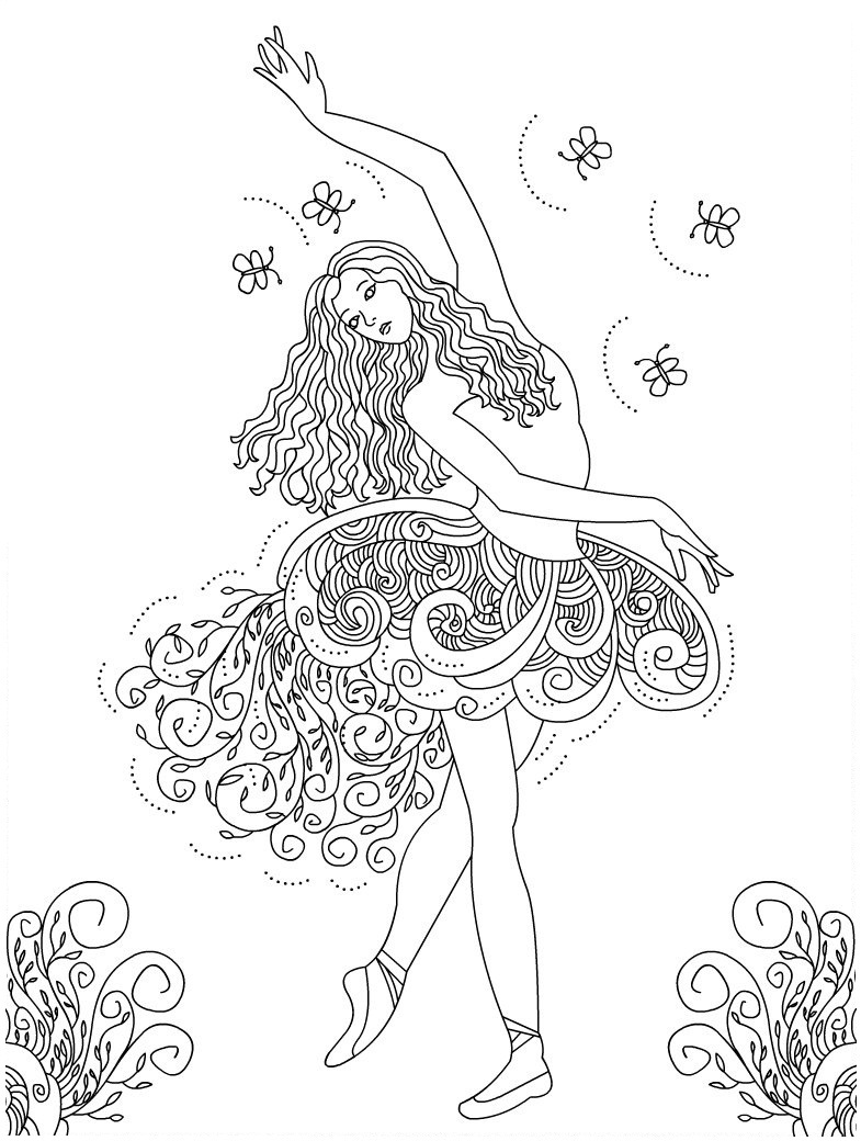 785x1040 Free Printable Ballet Coloring Pages For Kids