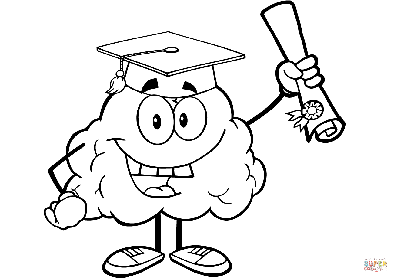 1300x919 Coloring Pages Brain Page Diagram Lobes Teaser Anatomy Inside