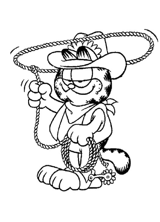 524x727 Garfield Coloring Pages