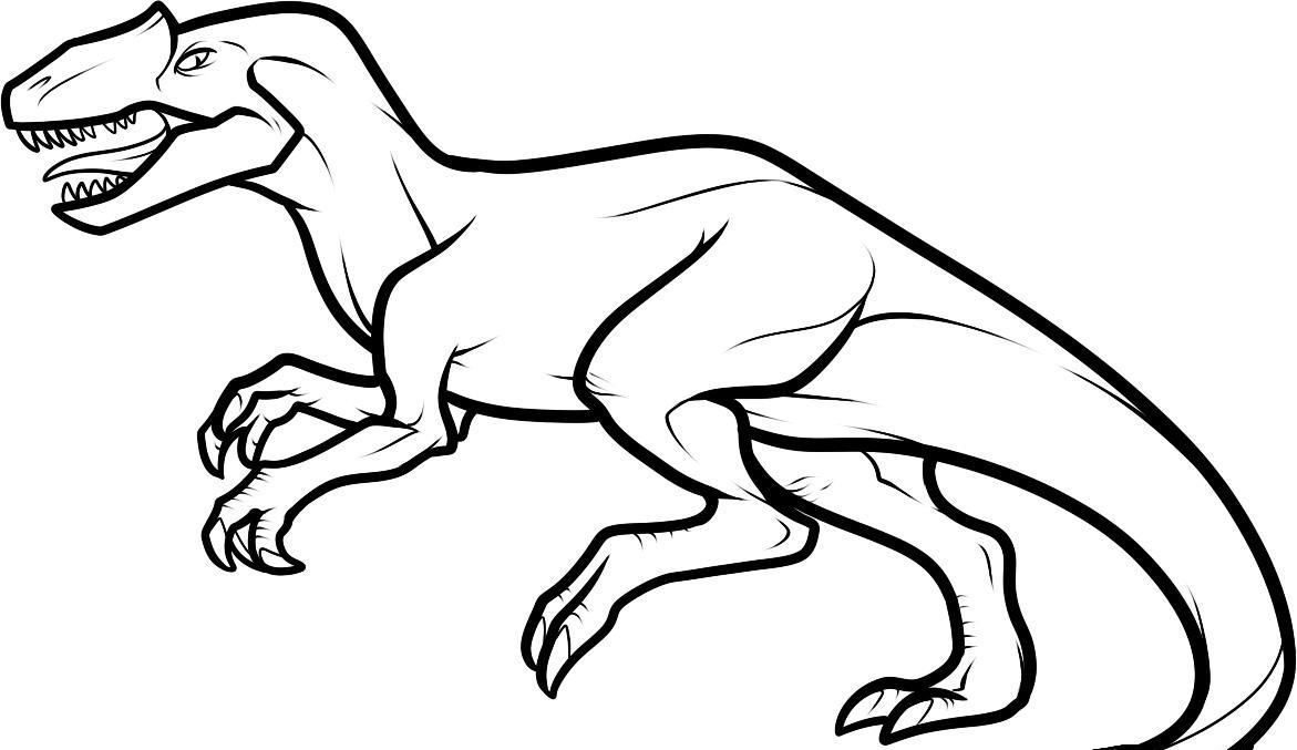1171x677 Drawing Dinosaur Coloring Page