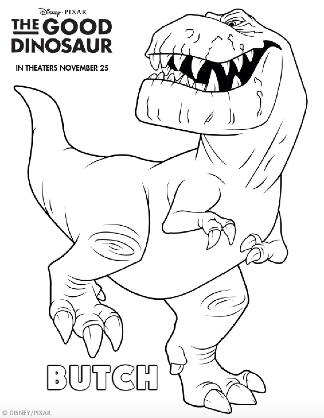 1130x1456 Good Dinosaur Coloring Pages Butch
