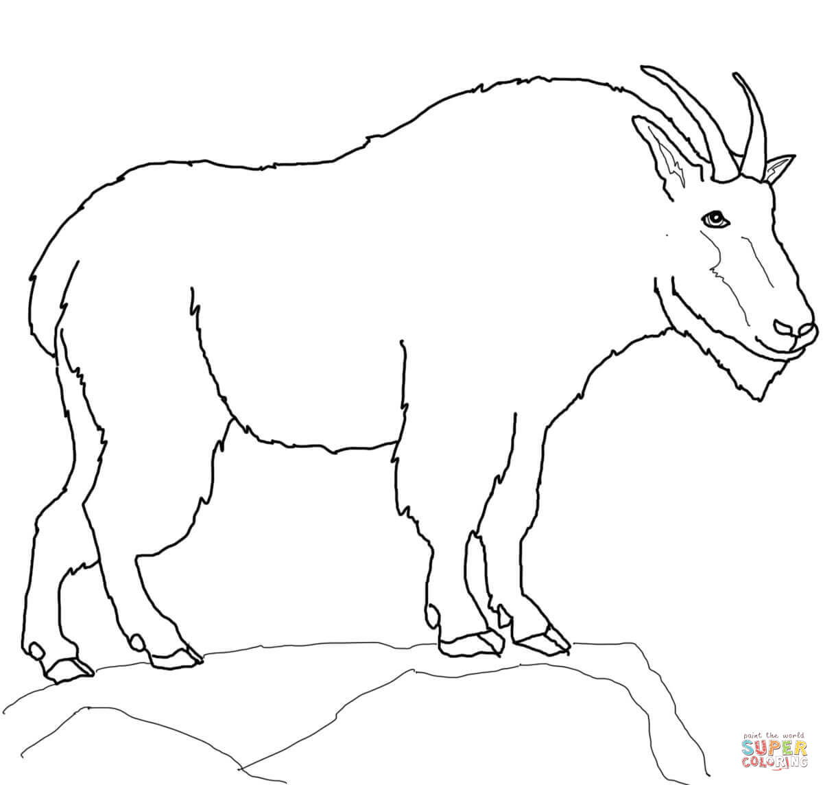 1200x1144 Quality Boer Goat Coloring Pages Mountain Page