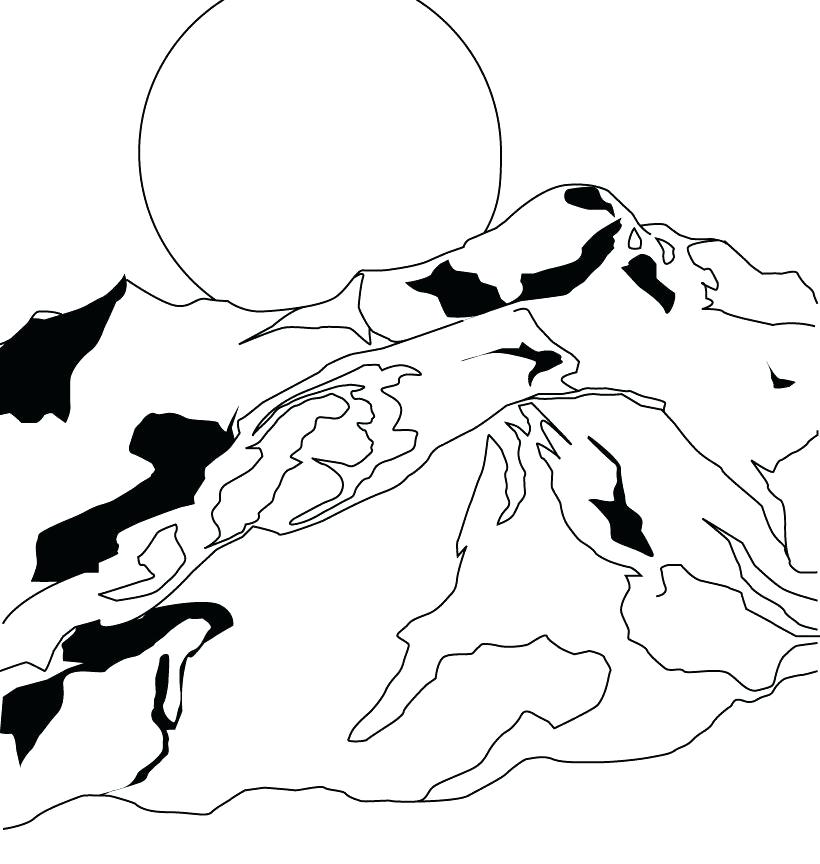 820x864 Coloring Pages Of Mountains Coloring Pages Mountains Free